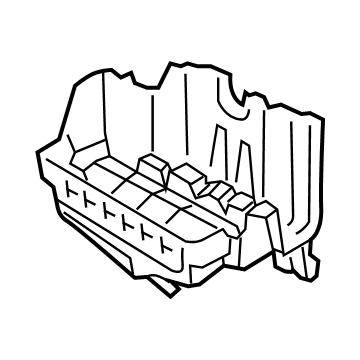 Hyundai 97137-GI000 CASE-HEATER & EVAPORATOR, LWR
