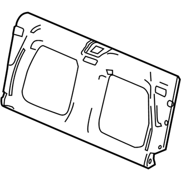 Honda 84700-SZT-A01ZA RR. BHD Cover Comp *NH167L* (GRAPHITE BLACK)
