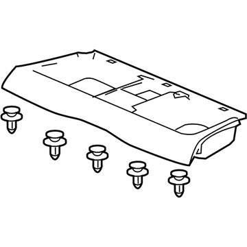 Honda 84701-SZT-A11ZA Tray Assy., RR. (Lower) *NH167L* (GRAPHITE BLACK)