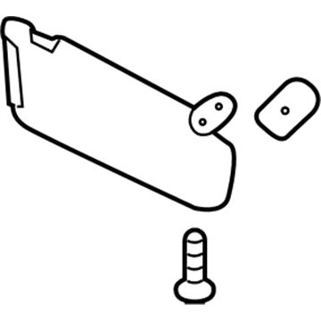 Kia 85210C6510BGA Sunvisor Assembly Left