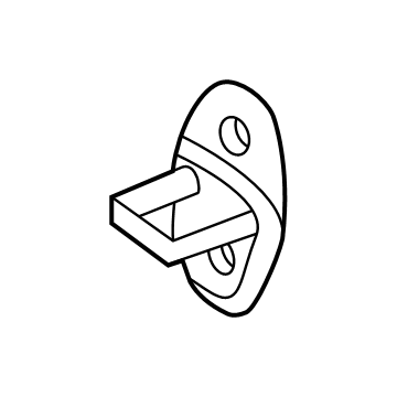 Nissan 80570-6RR0A STRIKER ASSY-FRONT DOOR LOCK