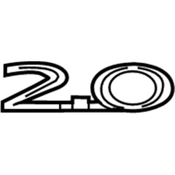 Ford EJ7Z-9942528-E Nameplate