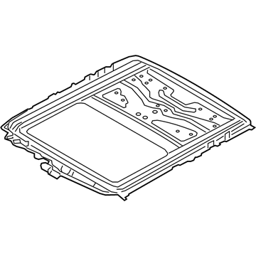 BMW 54-10-7-458-888 Sliding Roof Frame