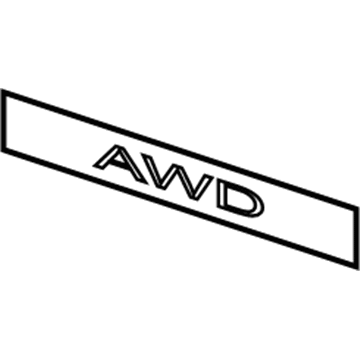 Hyundai 86340-3J030 Awd Emblem