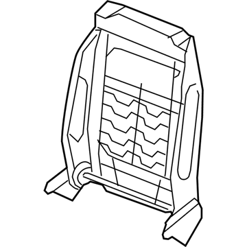 Mopar 4610145AD Frame-Front Seat Back