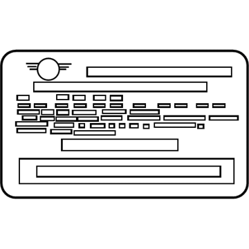 BMW 71-22-8-632-034 Label "Exhaust Emission"