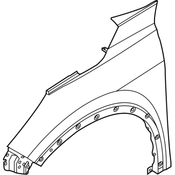 Nissan 63100-6RR0A Fender-Front, RH