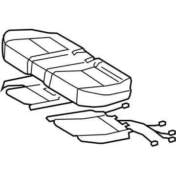 Lexus 71075-50780-A0 Rear Seat Back Cover (For Bench Type)