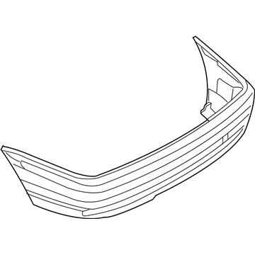 BMW 51-12-8-195-310 Panel, Bumper, Primed, Rear