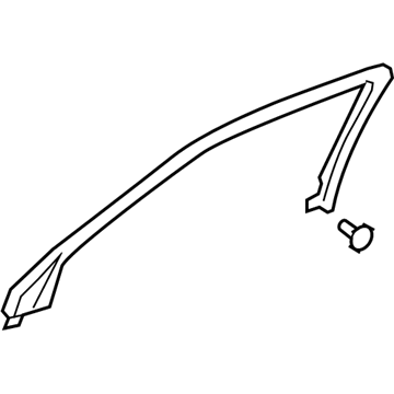 Lexus 67663-50040-C0 Garnish, Door Frame, RH