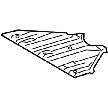 Lexus 58321-78010 INSULATOR, Rear Floor