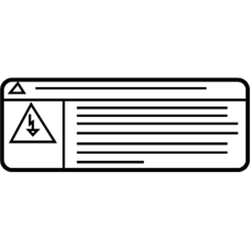 Nissan 26059-3Z700 Label Head Lamp