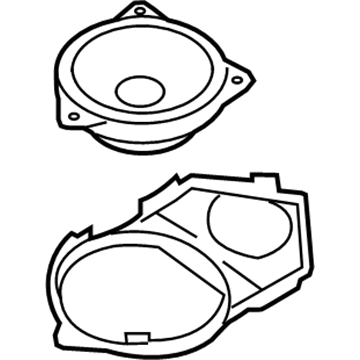 BMW 65-13-9-188-330 Speaker Carrier, Instrument Panel
