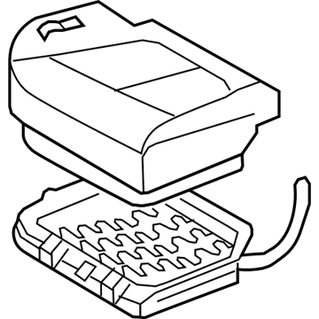 Hyundai 89200-0W000-J4R Cushion Assembly-Rear Seat, RH
