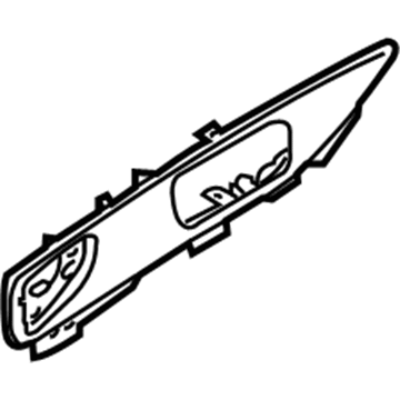 Infiniti 80930-1CK2A Finisher-Front Door, Upper RH