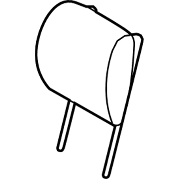 BMW 52-10-7-354-030 Headrest Leather, Rear
