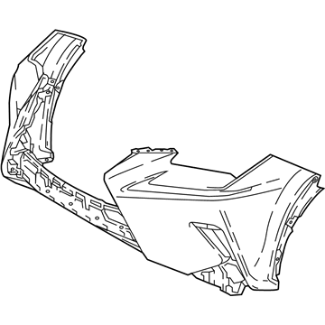 Lexus 52119-78947 Front Bumper Cover L/P