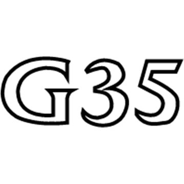 Infiniti 84895-AM600 Trunk Lid Emblem