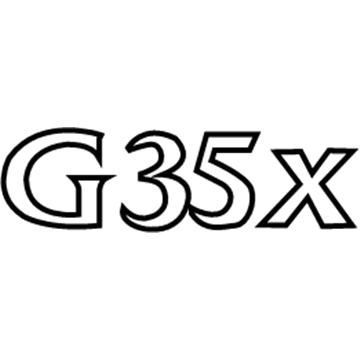 Infiniti 84895-AC300 Trunk Lid Emblem