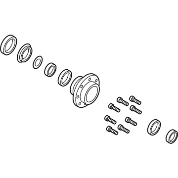 Ford HC3Z-1109-F Rear Hub & Bearing