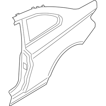 BMW 41-00-8-069-029 Left Rear Side Panel