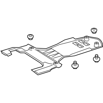 Lexus 51442-30152 Engine Under Cover, No.2