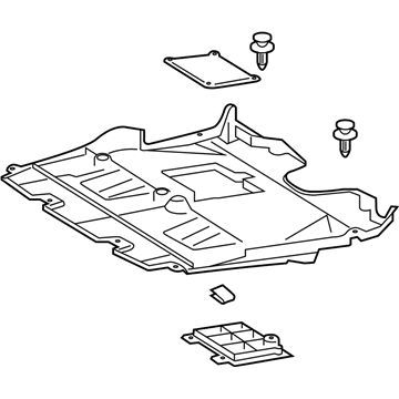Lexus 51410-53140 Engine Under Cover Assembly