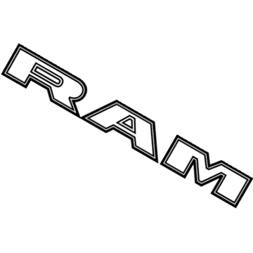 Mopar 68366990AB NAMEPLATE-Front Door