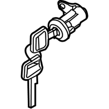 Nissan 80600-7S000 Cylinder Set-Door Lock, R