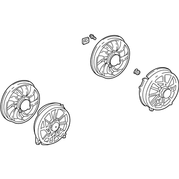 Ford 5F1Z-8C607-C Fan Assembly