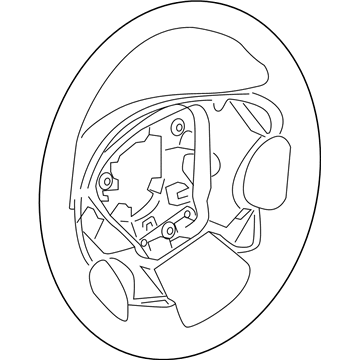 Infiniti 48430-1A55A Steering Wheel Assembly Without Pad