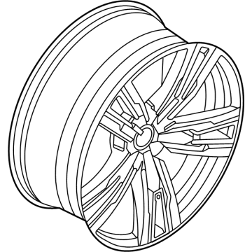 BMW 36-11-5-A19-DF0 DISC WHEEL LT.ALLOY BLACK II:36907113