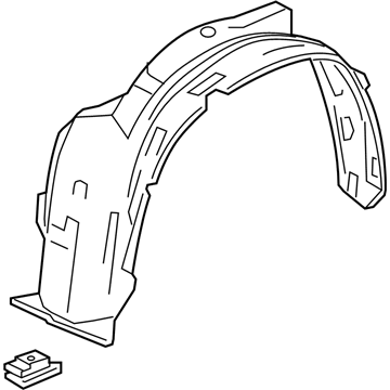 Honda 74100-T0A-A00 Fender Assembly Right, Front
