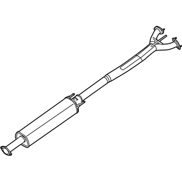 Nissan 20300-ZX70A Exhaust Muffler Assembly