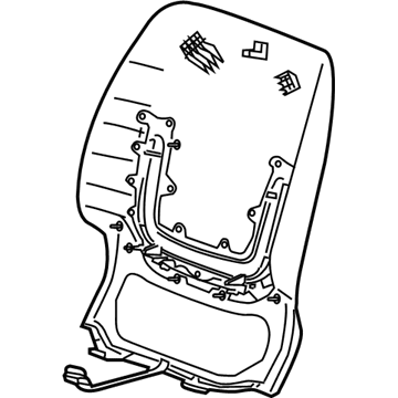 GM 22765658 Seat Back Panel