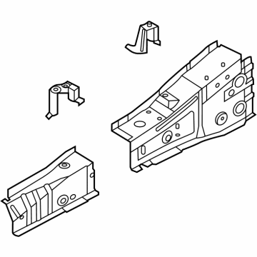 Nissan 64180-6RA0A Reinforcement-Hoodledge, RH