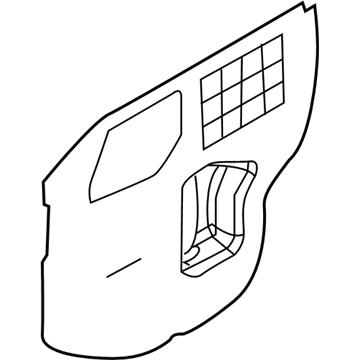 Nissan 82860-1FA1A Seal Rear Door