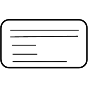 Kia 8646739510 Label-Parts Content