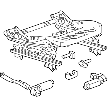 GM 13529745 FRAME ASM-F/SEAT CUSH