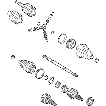 GM 26040718 Front Wheel Drive Shaft Kit