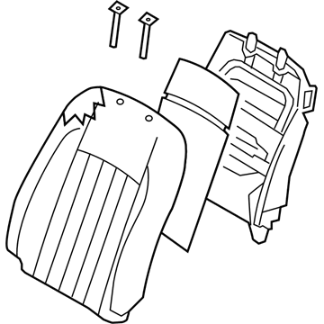 Kia 884003T620KBL Back Assembly-Front Seat Pa