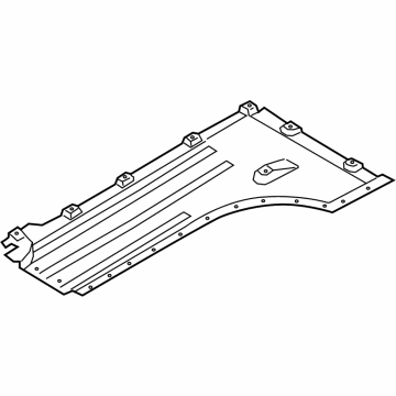 BMW 51-75-7-424-881 Undershield, Side, Front Left