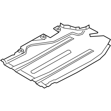 BMW 51-75-7-424-887 Undershield For Tank, Left
