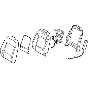 Kia 88300K0390SK9 Back Assembly-Fr Seat, LH