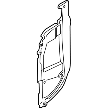 BMW 41-00-7-378-675 Shaped Part, A-Pillar, Outer Left