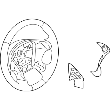 Infiniti 48430-1MJ3A Steering Wheel Assembly Without Pad