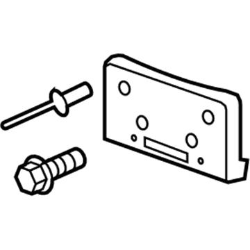 GM 13437034 License Bracket