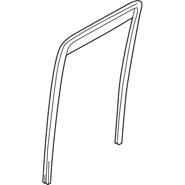 GM 30021429 Run, Rear Door Glass, LH (On Esn)