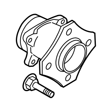 Nissan 43202-4AF0A Hub Assembly Rear