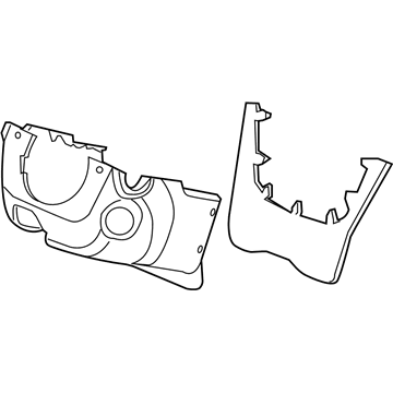 Honda 77360-TK8-A00ZA Cover Assembly, Column (Lower) (Graphite Black)